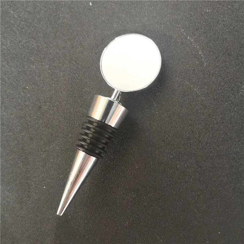 

sublimation blank wine stopper items hot transfer printing blank consumables 20pcs/lot