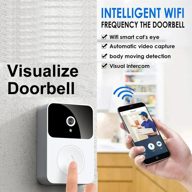 X9 sonnette vidéo sans fil caméra visuelle intelligente IP sonnette Vision  nocturne surveillance en temps réel interphone à distance sonnette de porte  de sécurité - AliExpress