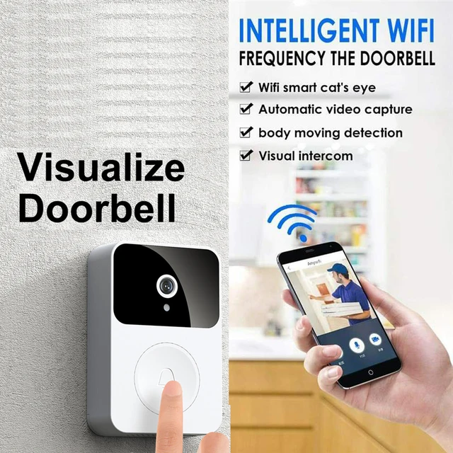 x9 Wireless Video Doorbell Camera Visual Smart IP Doorbell Night Vision Real-Time Monitoring Remote Intercom Security Door Bell 5