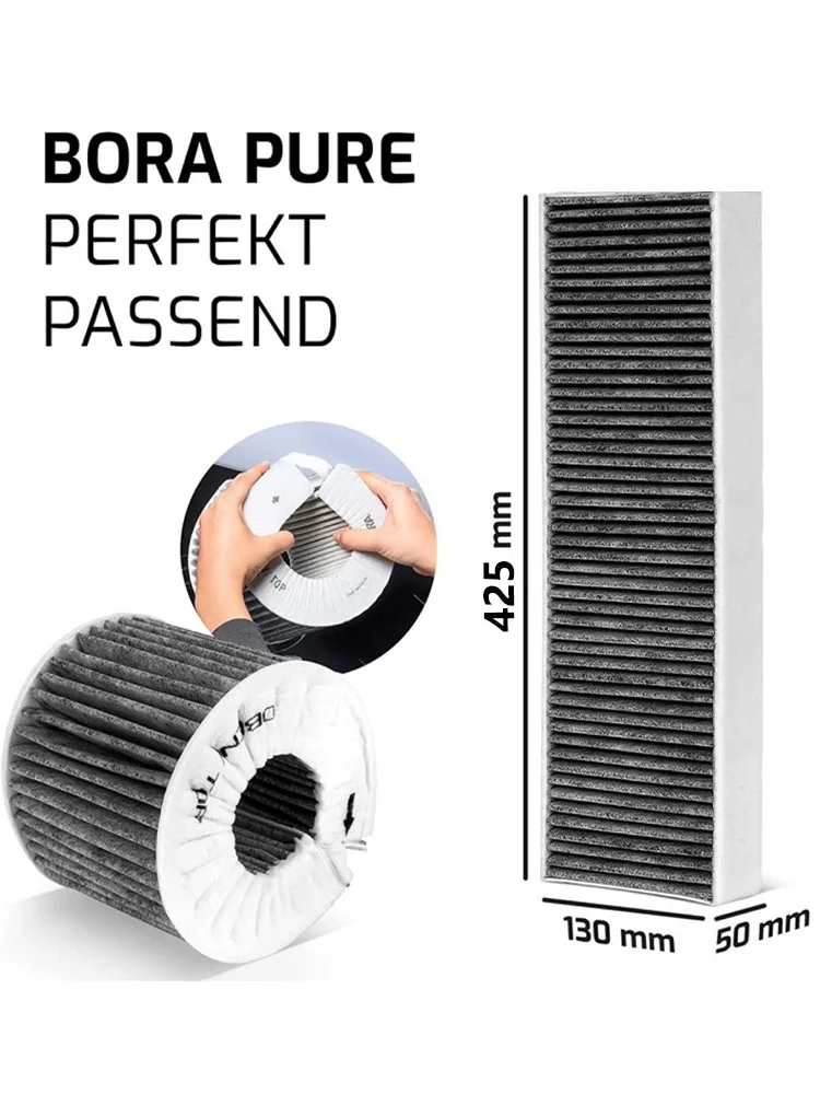 Carbon Filters, 2 pcs, 340x125MM, for Bora Cooker Hoods - BAKFS