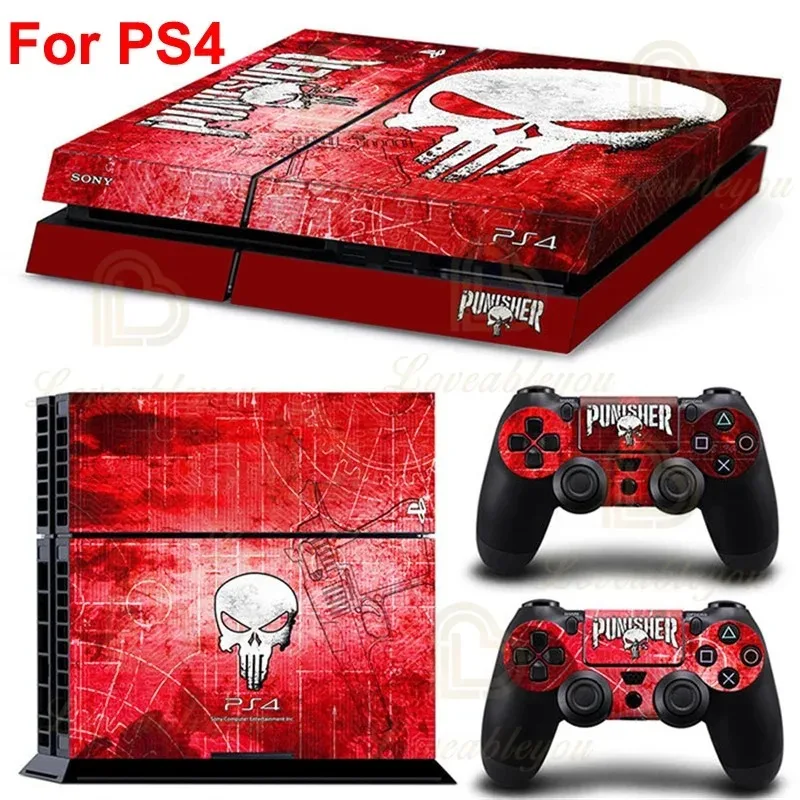 Movie Character Sticker Decal for Play Station Console 2PCS