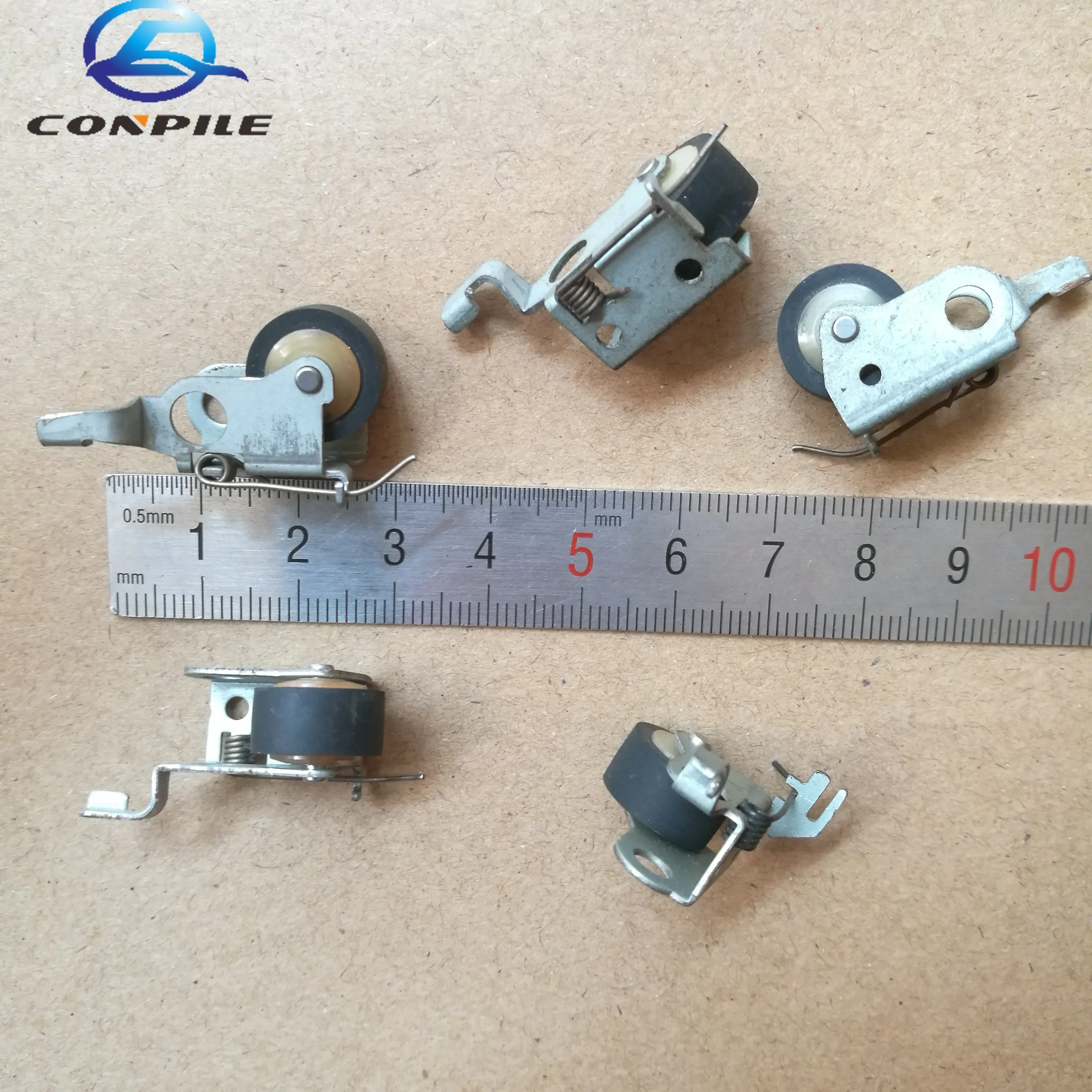 6 Pezzi 13Mm Con Rullo Di Presa Con Telaio In Ferro Per Cintura Lettore Registratore A Nastro A Pressione Audio Con Piattaforma A Cassetta