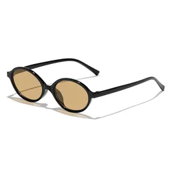 Chic Leopard Print Oval Sunglasses - Unisex Fashion Eyewear (As Picture)