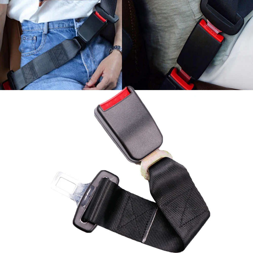 Car Seat Belt Extender Safety Seatbelt 2122mm Longlasting Black