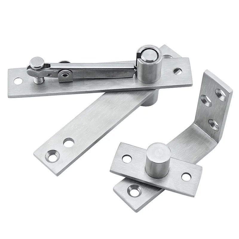 

Stainless steel 360 degree rotating shaft wooden door hinges L-shaped positioning door shaft hidden shaft rotating shaft hinge