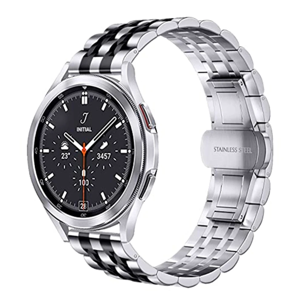 For Samsung Galaxy Watch 4 Classic 42Mm 46Mm Band 20Mm 22Mm Stainless Steel Watchband Strap For Galaxy Watch4 40Mm 44Mm Bracelet
