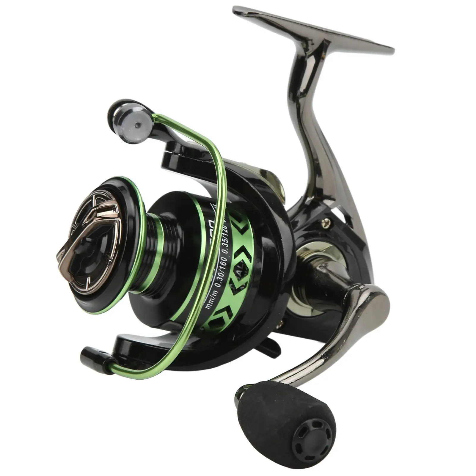 Smusso Grande A 45 ° 5.2:1 Mulinello Da Pesca Con Ruota Rotante-Costruzione Interamente In Metallo (Serie Dk2000-7000)