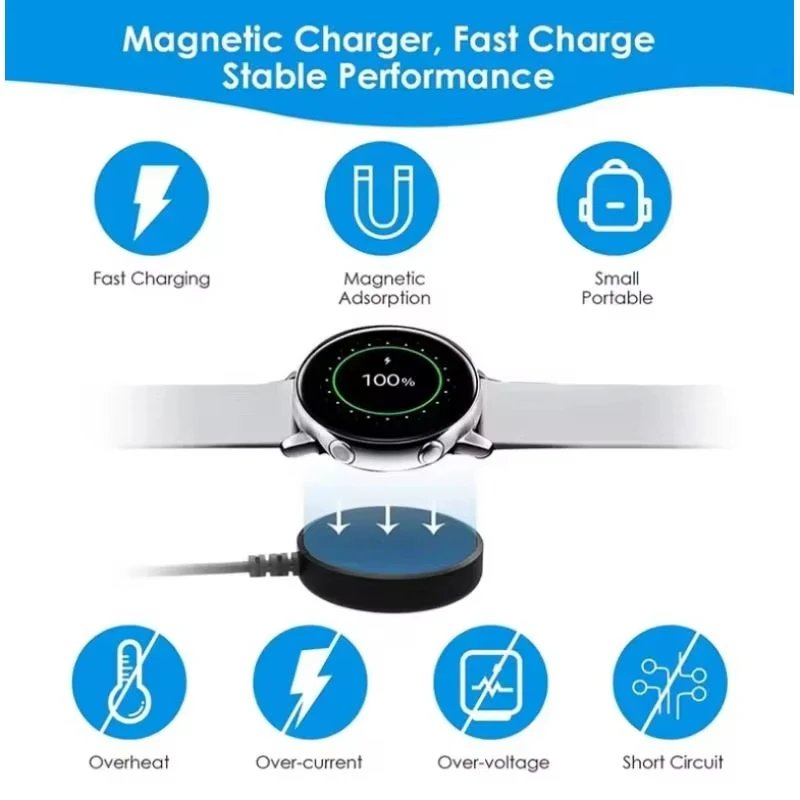 Magnetic Wireless Fast Charging Dock Station - Portable Travel Cradle