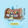 Spongebob Cartoon Krusty Krab Restaurant Building Blocks Creative Canteen Scenes Model Bricks Desktop Ornaments Toy For Kid Gift 6