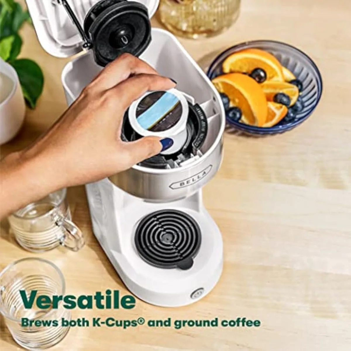 Single Serve Coffee Maker, Dual Brew, K-cup Compatible - Ground Coffee  Brewer with Removable Water Tank & Adjustable Drip Tray - AliExpress