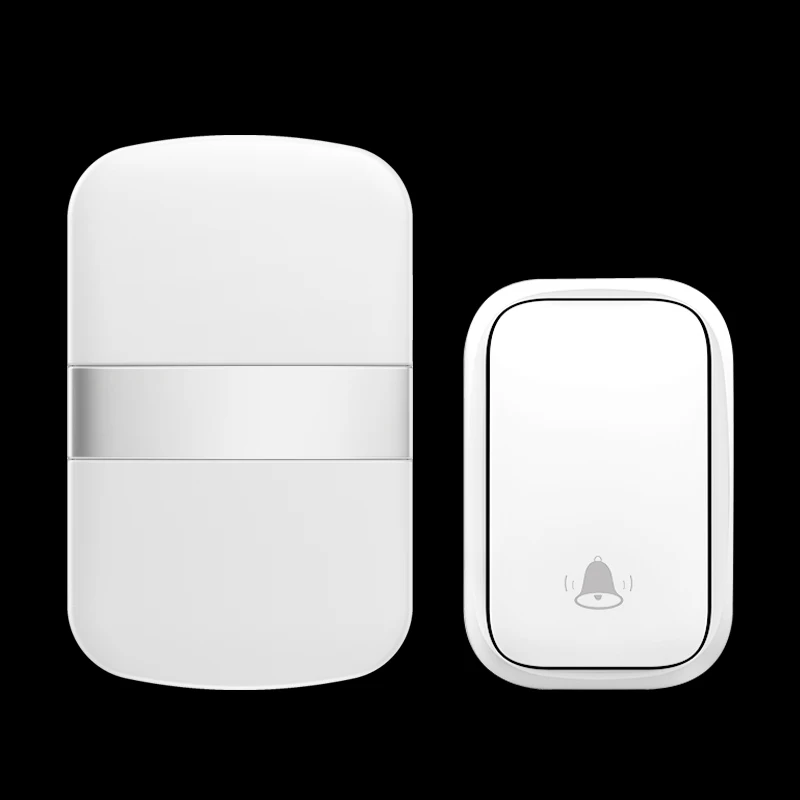 

CACAZI Self-powered Home Wireless Doorbell Waterproof No Battery Button US EU UK Plug 60 Chime 20-110 DB fast shopping (FA96)
