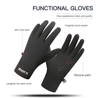 Sports Outdoor Running Men's Winter Warm Knitted Touchscreen Cycling Gloves Women's Autumn/Winter Thin Edition with Velvet - Image 4