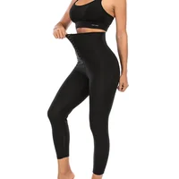 Sauna Shaper Pants Body Shaper Full Hot Sweat Effect Coating Slimming Pants Short Shapewear Workout Gym Leggings Fitness Sports 5