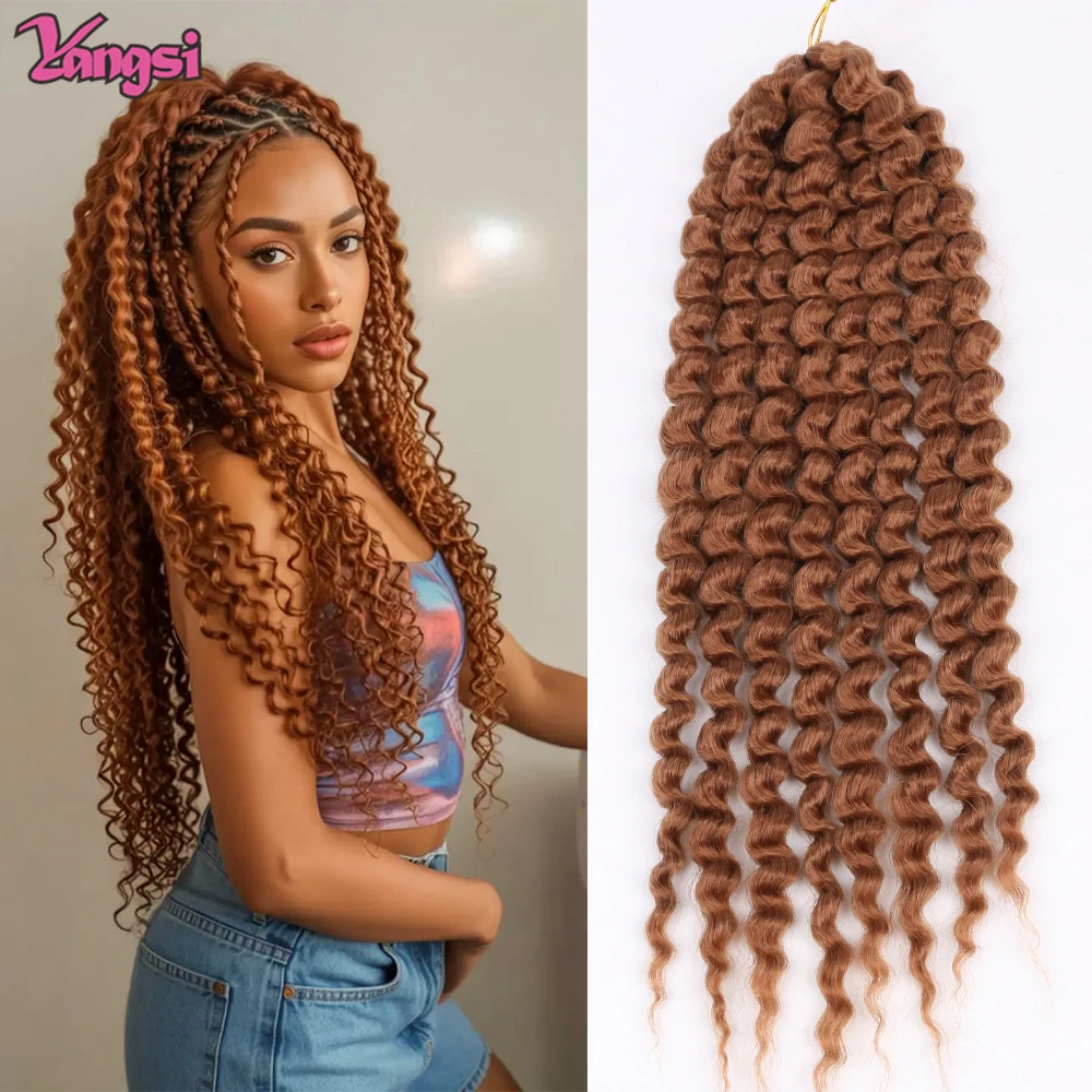 Synthetic Italian Curls Loose Wave Braiding Hair for Women, Low Temperature Fiber, Bouncy Curly Hair Goddess Box Braid 2