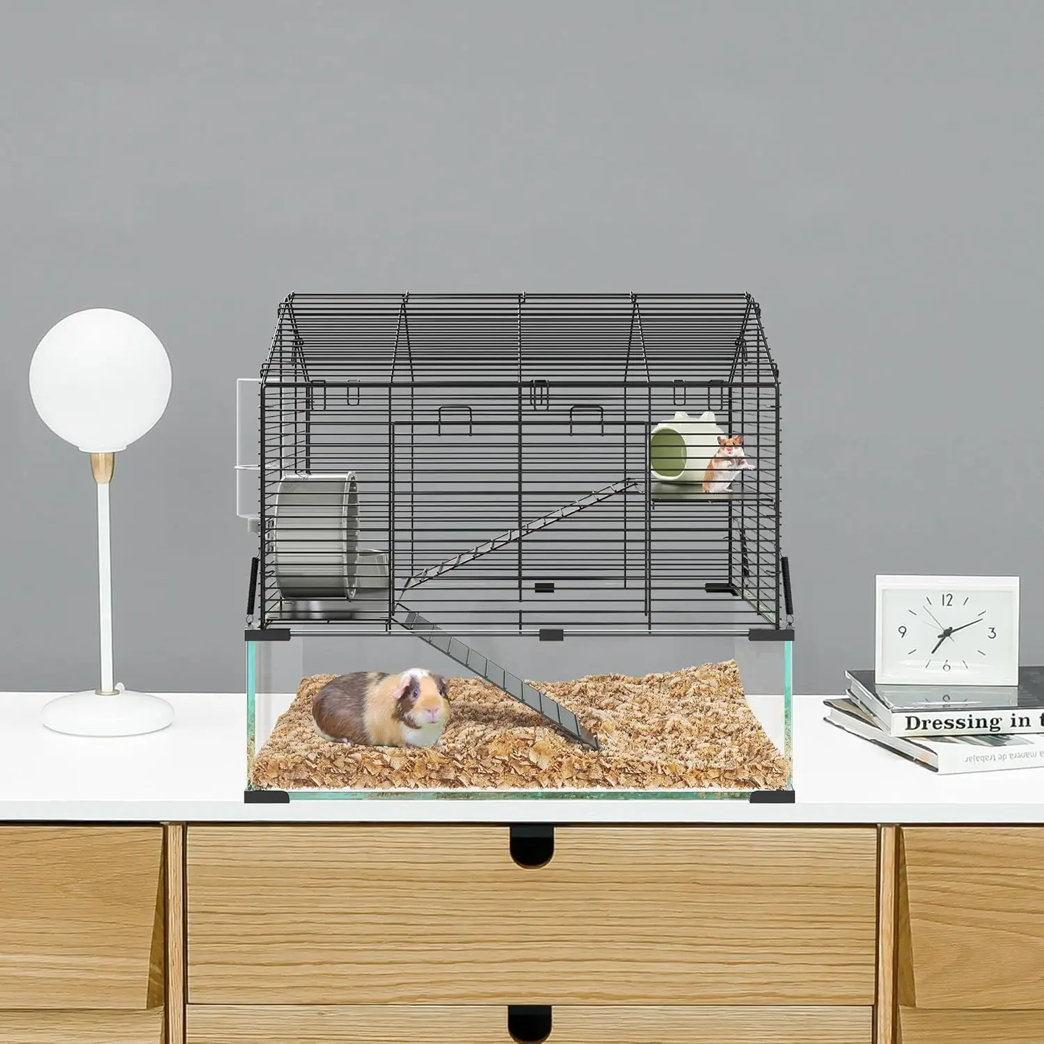 Transparent Metal Hamster Cage 6