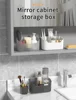 Cosmetic Storage Box with Mirror and Large Capacity - Multipurpose Makeup Organizer for Bedroom and Bathroom 6