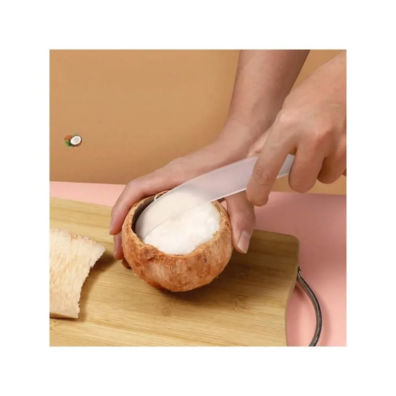 1Pc Durable Coconut Opener And Scraper For Kitchen - Easily Remove Coconut Meat With This Peeling, Scraping, And Shelling Tool 1Pc Durable Coconut Opener And Scraper For Kitchen - Easily Remove Coconut Meat With This Peeling, Scraping, And Shelling Tool