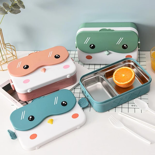 Lunchbox 304 Stainless Steel Thermal Lunch Box For Kids Lunch Box Bento  Lunch Box Food Microwave Thermos Knife Fork Spoon Bento - AliExpress