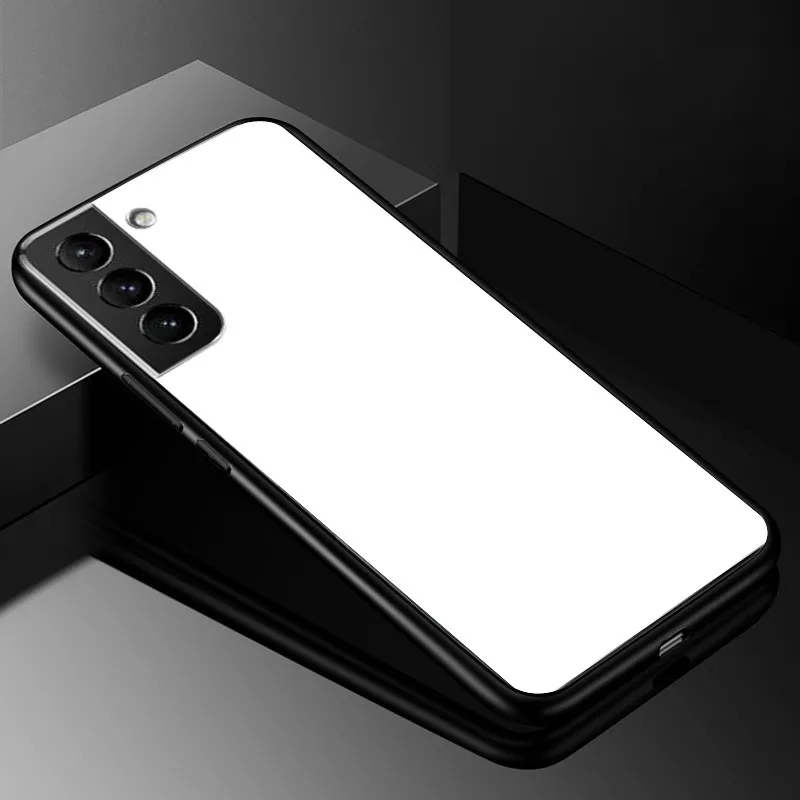 Luxury Tempered Glass Phone Case with Hard Back Bumper and Enhanced Protection