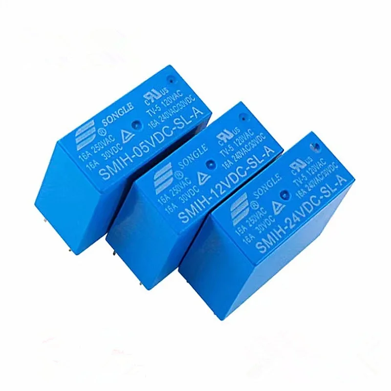 Power Relay 10Pcs/lot SMIH-05VDC-SL-C SMIH-05VDC-SL-A SMIH-24VDC-SL-A SMIH 5V 12V 24V Relays 16A 250V 6PIN A Type 6 Pin C Type 8 Pin