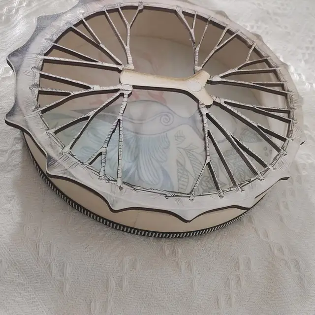 Shamanic Drums, Handmade Shamanic Drums, Sacred Wolf Totem Drums With