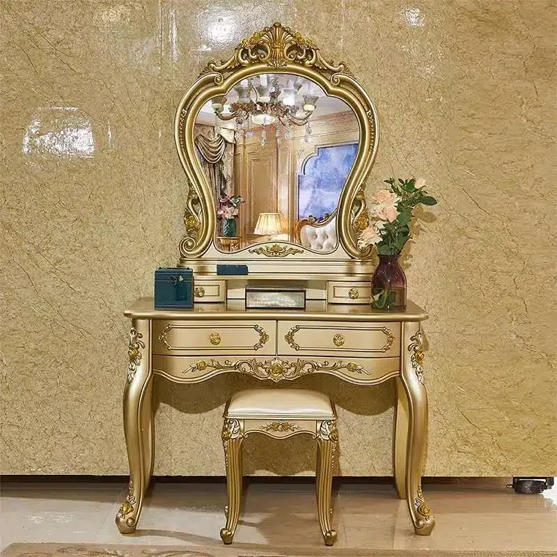 

Modern Drawers Dressing Table Mirror Storage Women Bedroom Dressing Table Makeup Luxury Penteadeiras Nordic Home Furniture