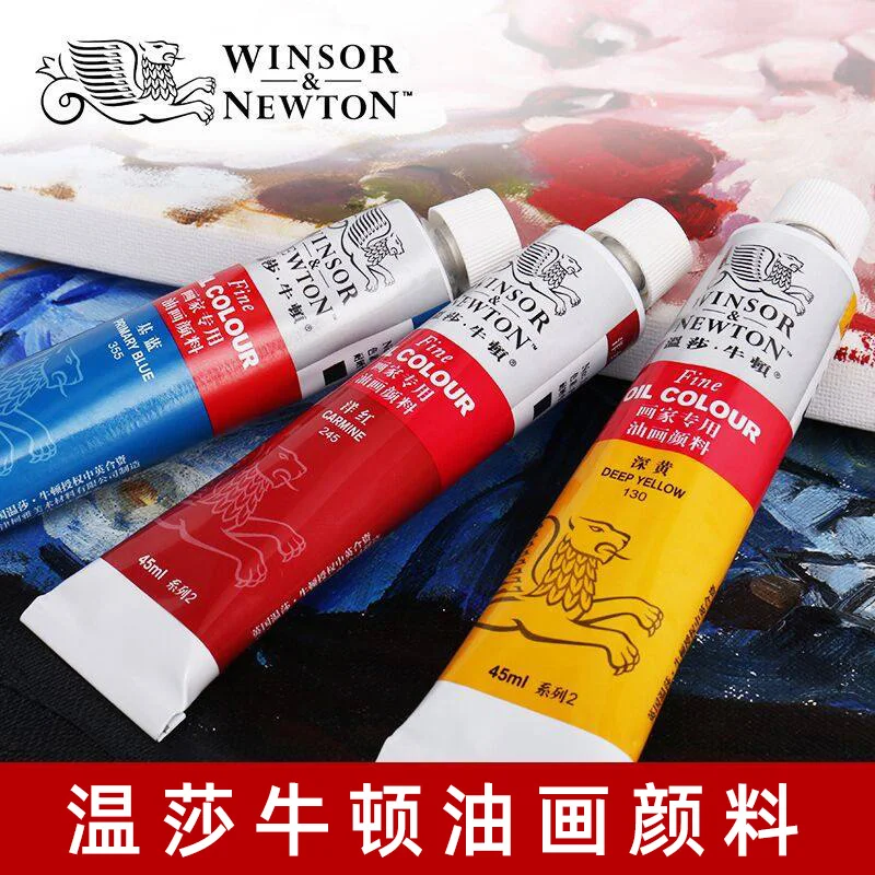 Winsor & Newton Oil Pains 12/18/24Colors x 12ml (0.4-oz) Beginner's Set Excellent Pigment and Consistency Oil Painting Supplies
