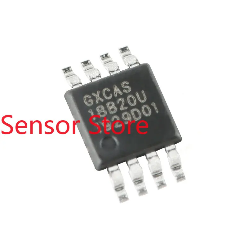 5PCS Original GX18B20UH MSOP-8 Programmable Resolution Single-bus High-precision Temperature Sensor Chip