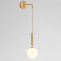 Modern Simple Glass Wall Lamp Nordic Creative LED Luxury Wall Lamps for Living Room Bedroom Bedside Wall Light Fixtures Lighting 1