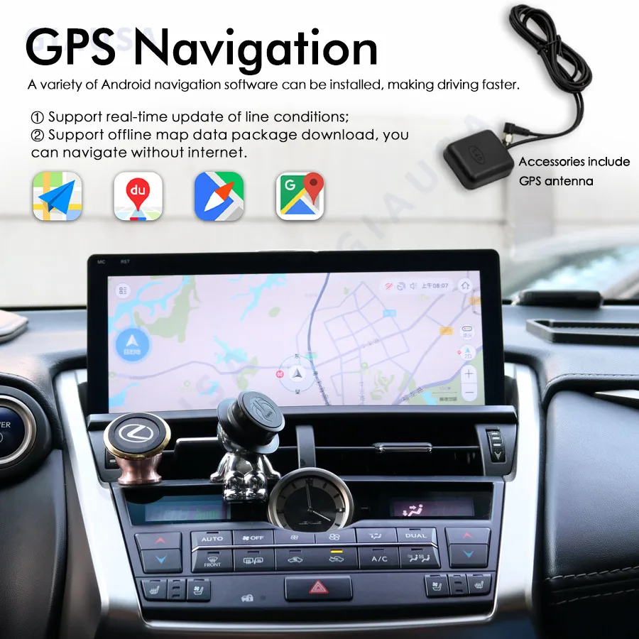 

128GB Android 12 Stereo Car Radio 2Din CarPlay For Lexus NX300 NX200t NX300h NX 2015 2016 2017 Autoradio Multimedia Video Player