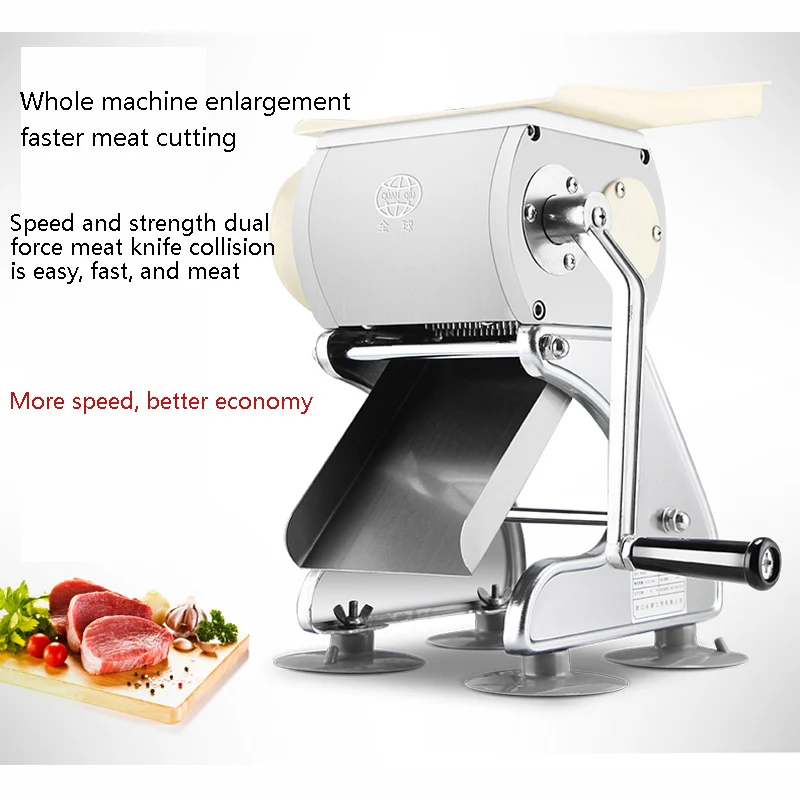 

Commercial Meat Cutter Machine, Stainless Steel Restaurant Food Cutter, Meat Cutting Slicer Adjustable Size