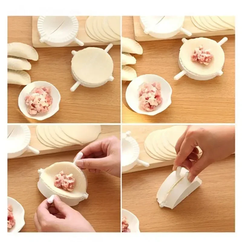7-9cm Plastic Dumpling Molds DIY Manual Dumpling Maker Artifact Simple Practical Pastry Cooking Moulds Kitchen Tools & Gadgets - Image 3