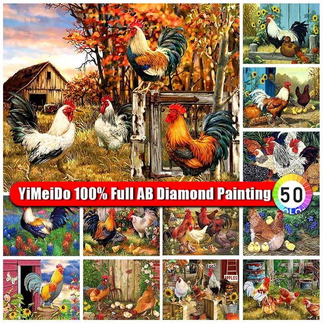 DIY 5D Diamond Painting Cow Horse Chicken Cross Stitch Kit Farm Animal  Mosaic Diamond Embroidery Wall Art Home Decor Gift - AliExpress