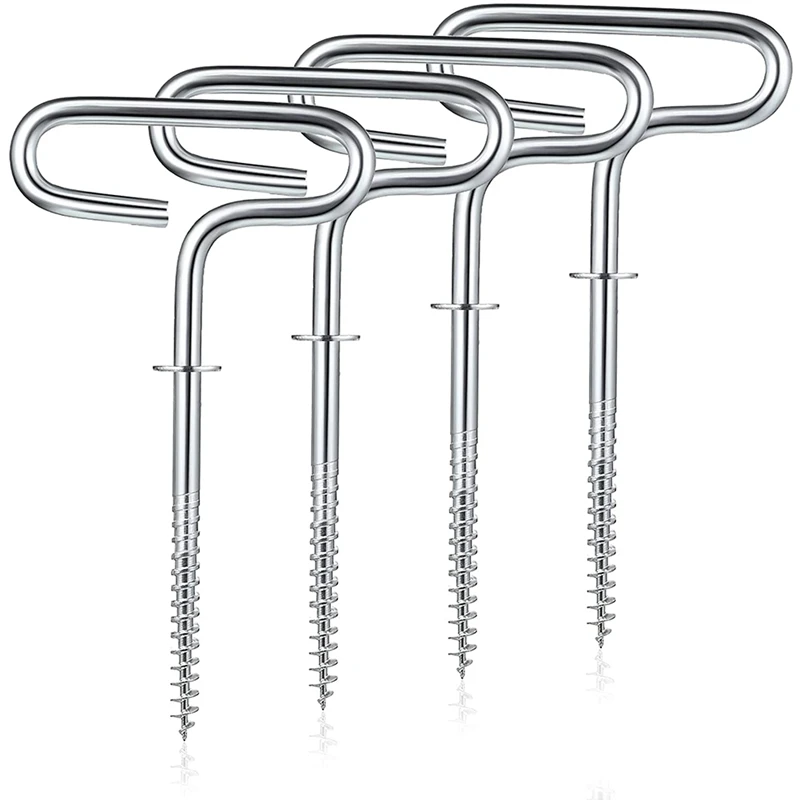 

Ice Fishing Shelter Anchor Ice Shanty Anchor Outdoor Camping Tent Threaded Tent Peg Winter Steel Ice Tent Accessories