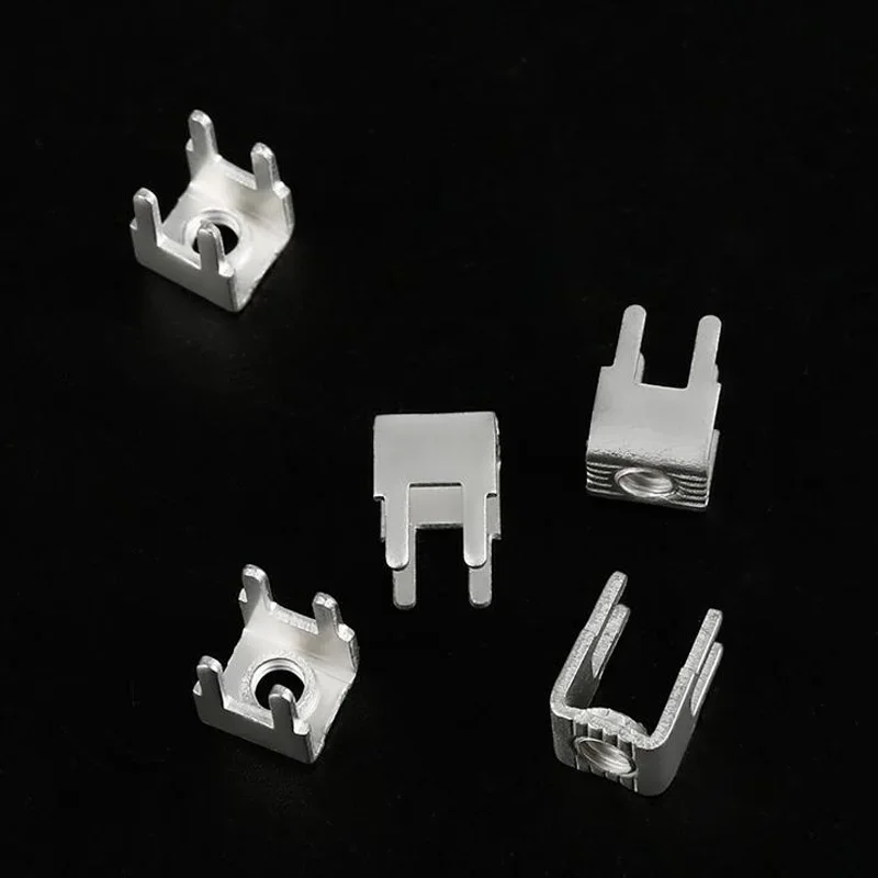 100PCS PCB-8 Welding M4 U Type Tapping Hardware Pin PCB Wiring Terminal