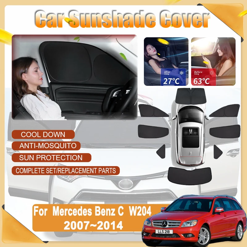 

Car Window Shading For Mercedes Benz C Class W204 Station Wagon 2007~2014 Window Shading Sun Protector Sun Visor Car Accessories