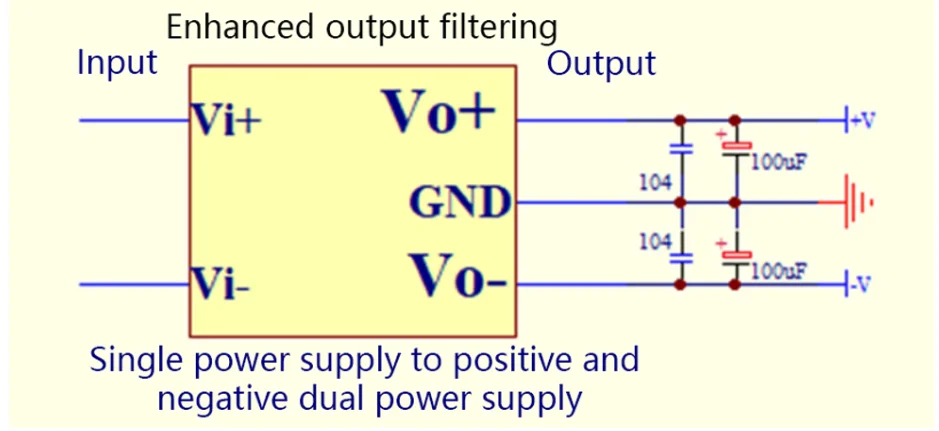 10 Stück/1 Stück DC-DC Boost-Modul zur Erhöhung von Einzelspannung zu positiver und negativer Spannung, DC ±5V ±9V ±12V ±15V 100MA – Detail 5