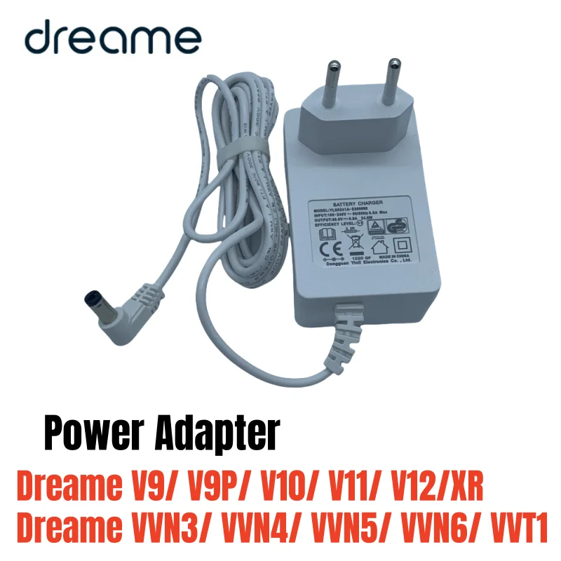 Adaptateur Secteur Pour Aspirateur à Main Sans Fil Dreame