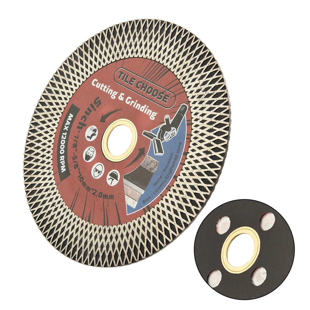 

5 Inch Diamond Saw Blade Straight Cut Grind Bullnose Edge For Cutting Grinding Ceramic Tile Granite Marble Power Tool Parts