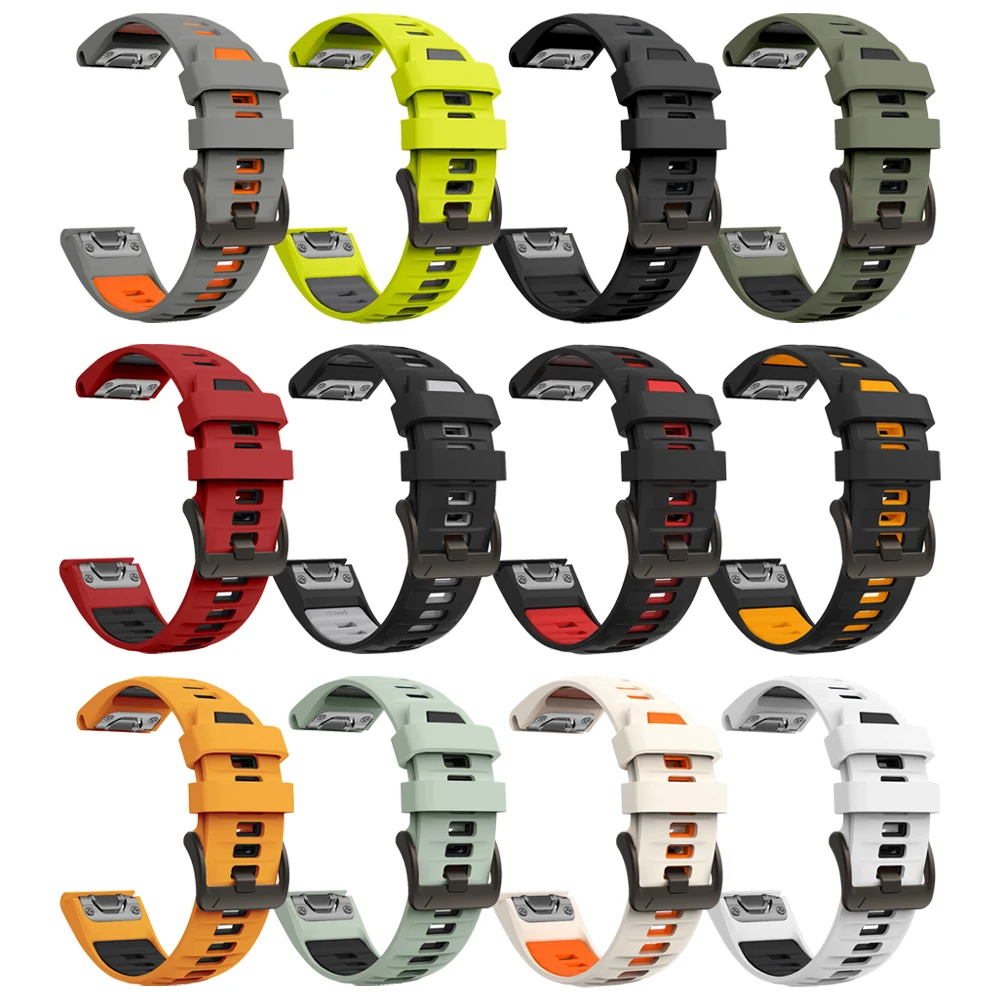 Premium Waterproof Quickfit Silicone Sport Strap - Wear-Resistant and Durable