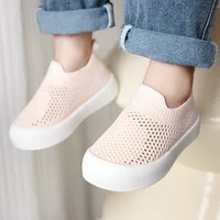 1pc Casual Low Top Slip On Woven Shoes For Baby Girls, Breathable Lightweight Walking Shoes For All Seasons 2