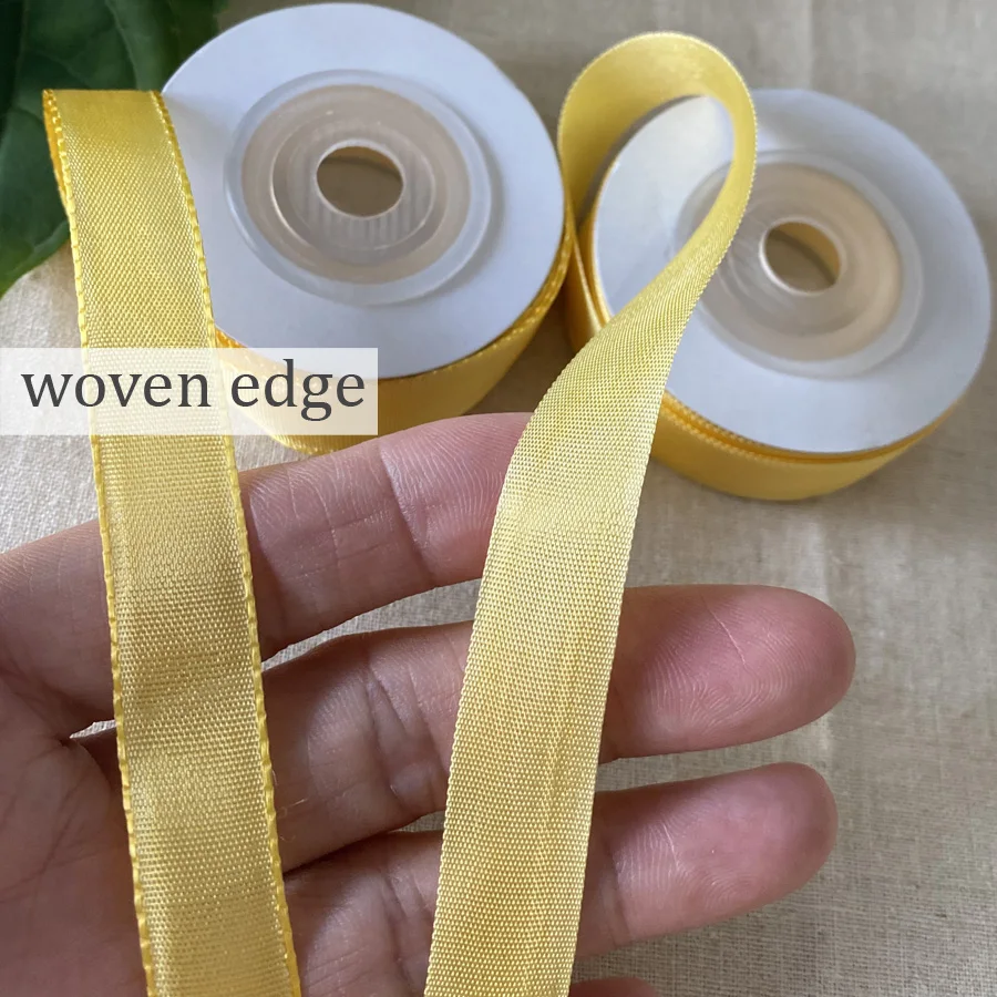 100% 레이온 리본 13mm 부드러운 유연한 리본 블루 그린 옐로우 브라운 퍼플 라벤더 레드 그레이 블랙 화이트 컬러 자수 재봉