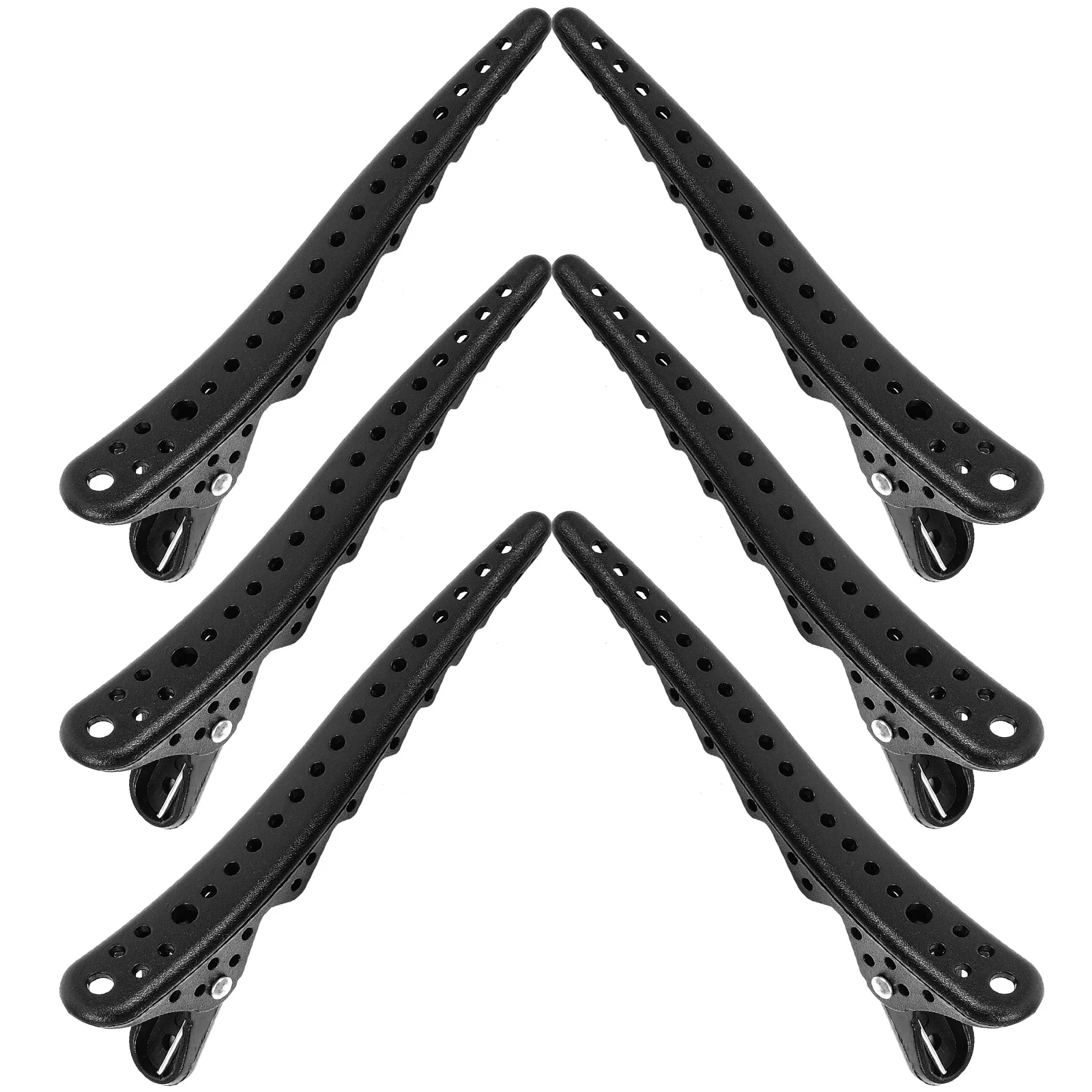 6 Pcs Hair Pins Care Auxiliary Tools Sectioning Clips Major Barber Salon Accessories Black Stylist Bill