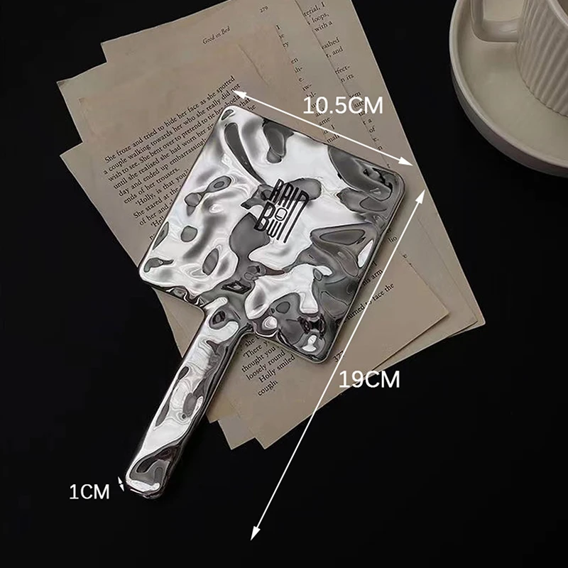 2022 휴대용 메이크업 거울, 홈 레트로 인스 바람 거울, 휴대용 여성 뷰티 거울