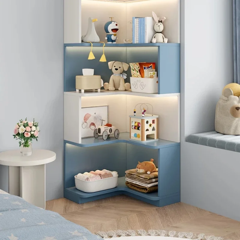 Children's Organizer Bookcase Kids Library Shelf Shelving Toys Shelves Bookshelf Storage Cabinets Scaffale Living Room Furniture