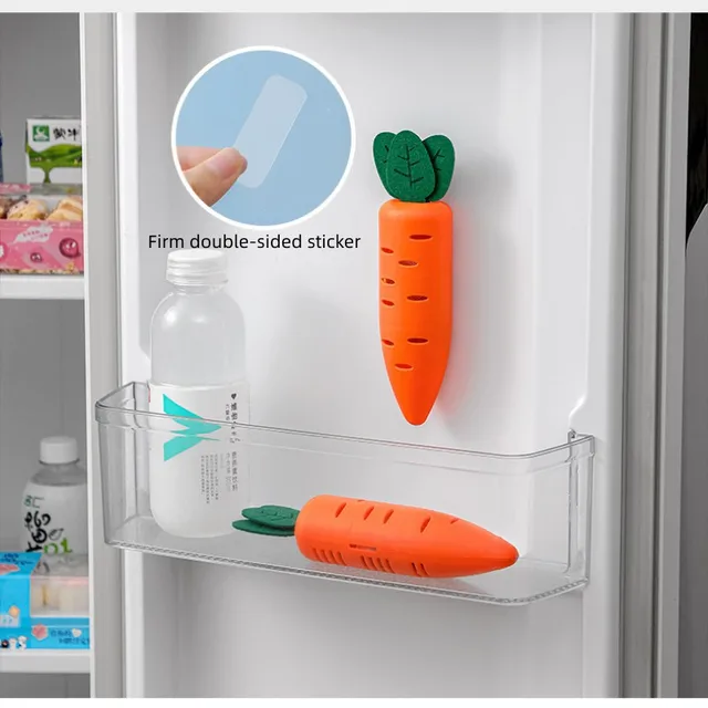Hűtőszekrény Dezodor Doboz Otthoni Frissítő Légfrissítő Sárgarépa Alakú Mini Tisztító Fiókhoz - Image 5