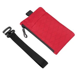 Weatherproof Wristlet Wallet with RFID Blocking and External Storage Slots (Red)
