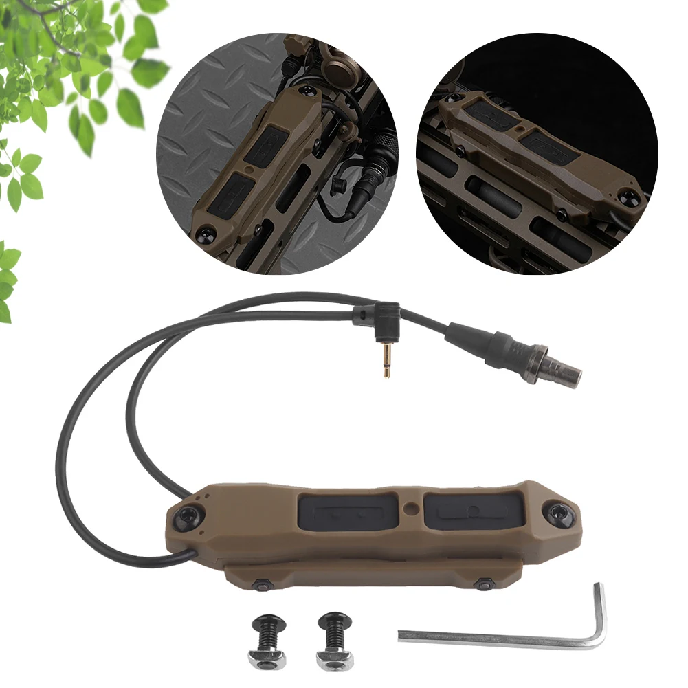 Dual Function Remote Wire Control Pressure Switch for PEQ Flashlight remote pressure switch