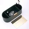 Luxury Multifunction PU Leather Tissue Box Remote Sundries Storage Holder Desktop Paper Drawer Art Home Decor Napkin Box 5