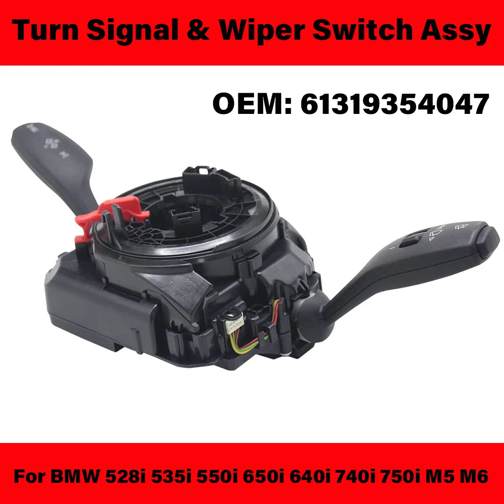 61319354047 Turn Signal & Wiper Switch Assembly Combination Switch for BMW 5 Series F07 F10 F12
